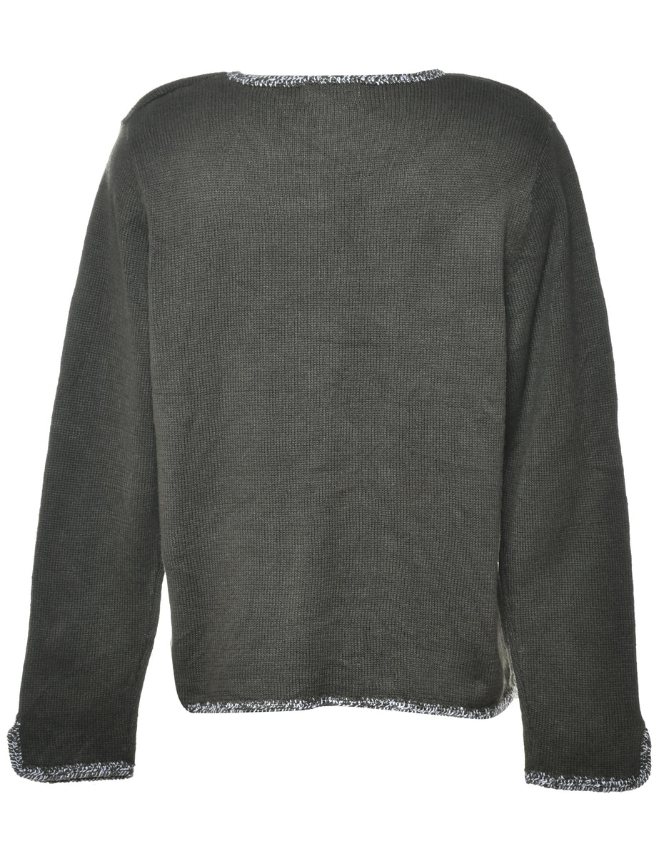 Olive Green Jumper - M