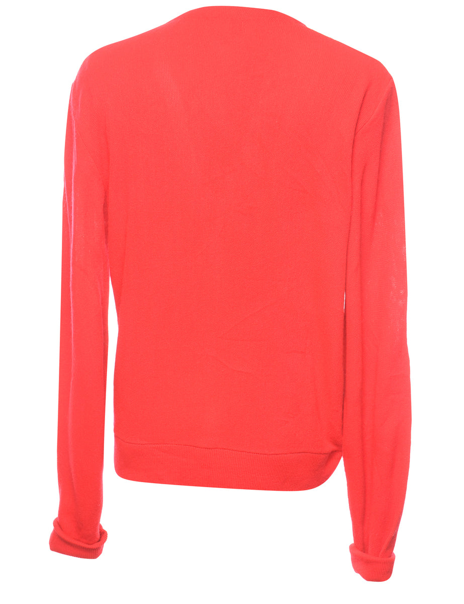 Izod Red Cardigan - M
