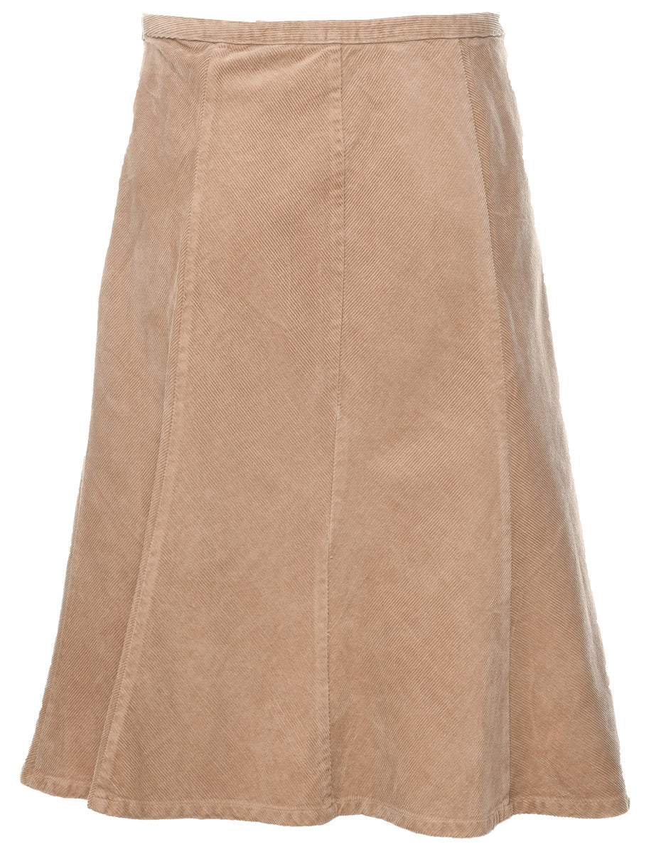 Corduroy A-line Skirt - M