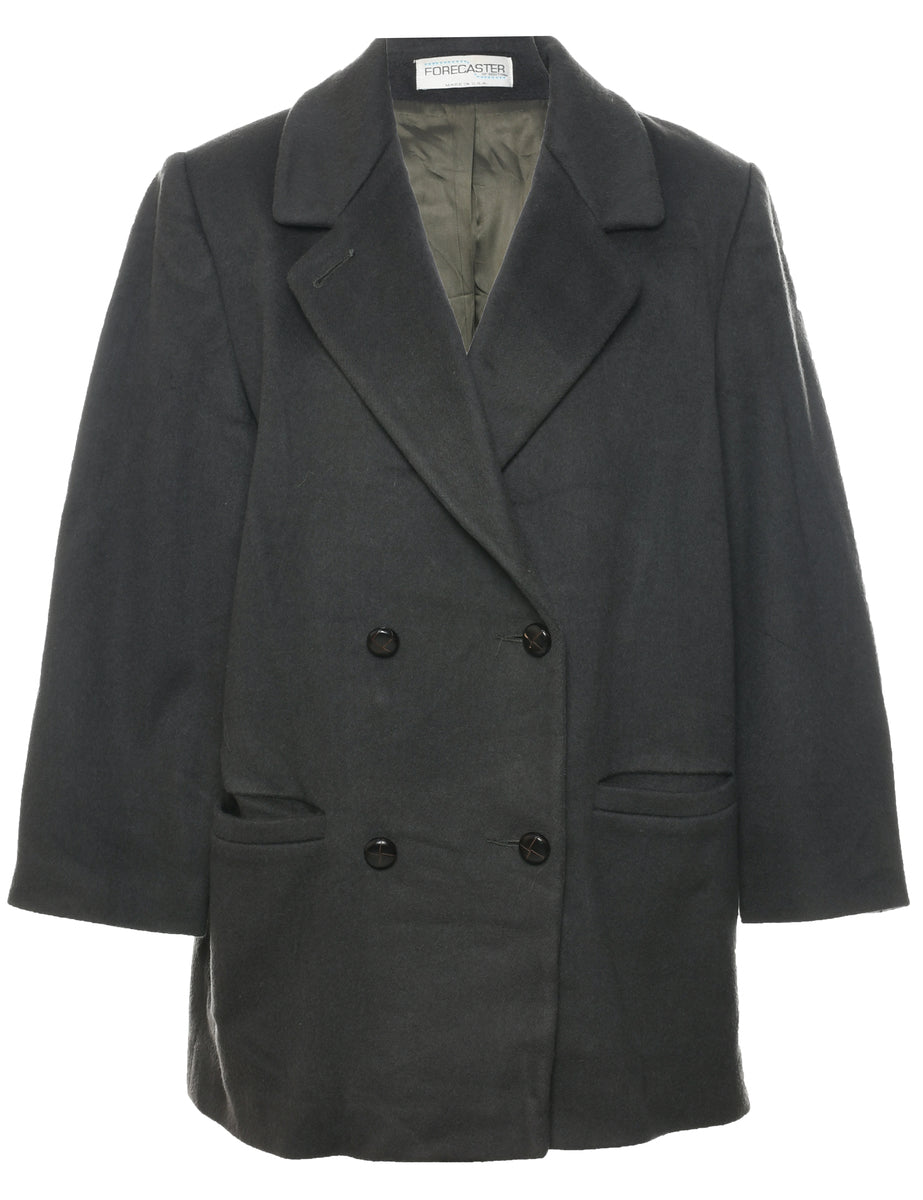 Double Breasted Peacoat - L