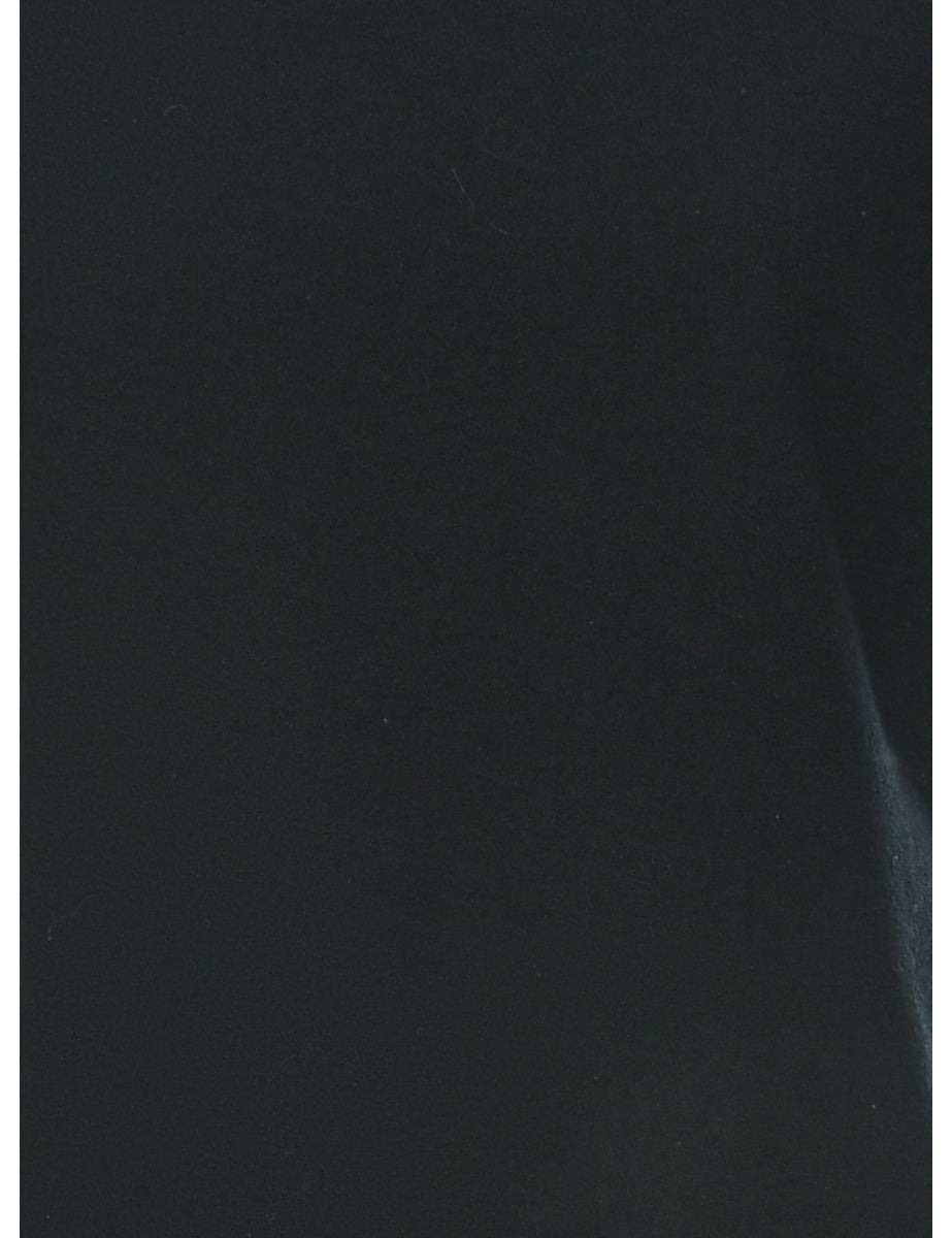 Wool Black Dress - M