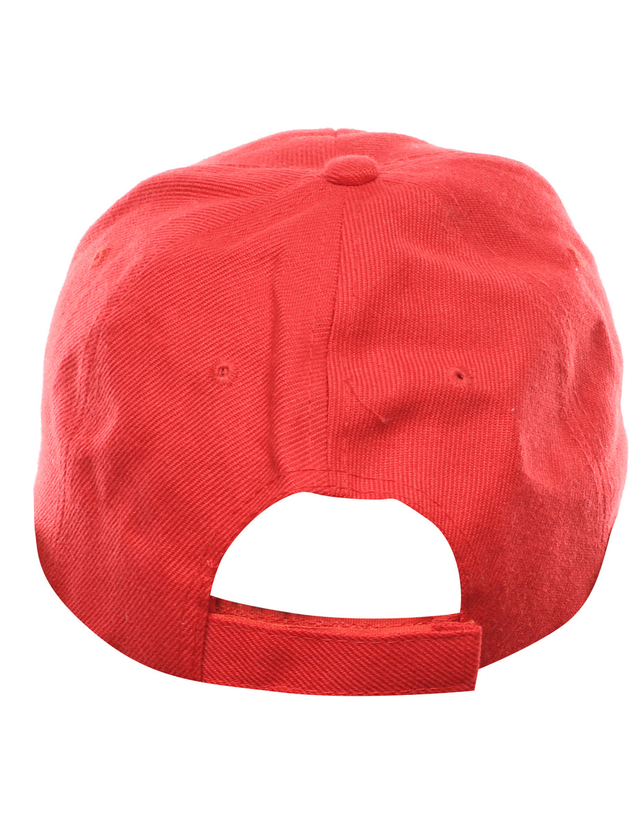 Red New York Embroidery Cap - XS