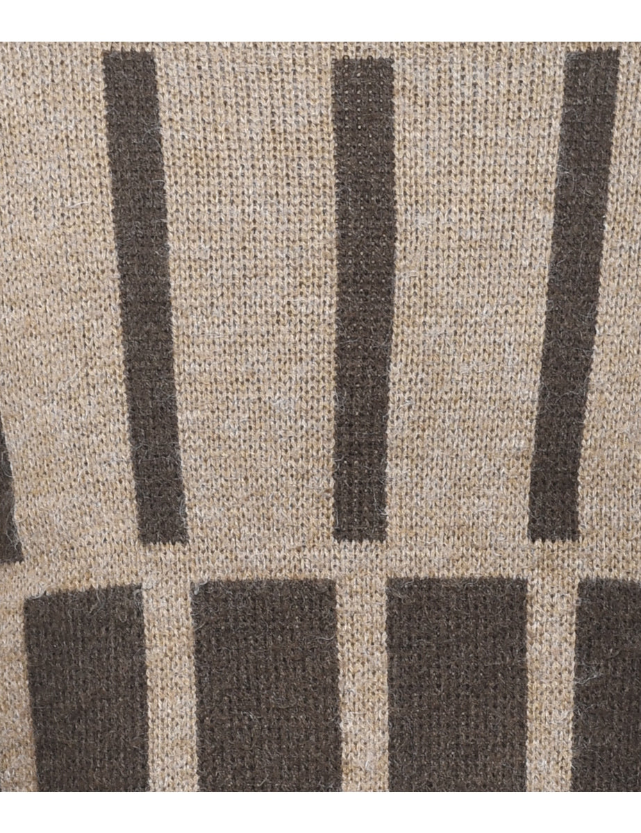 Geometric Pattern Jumper - L