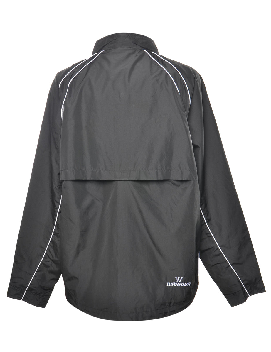 Zip-Front Black Jacket - XL