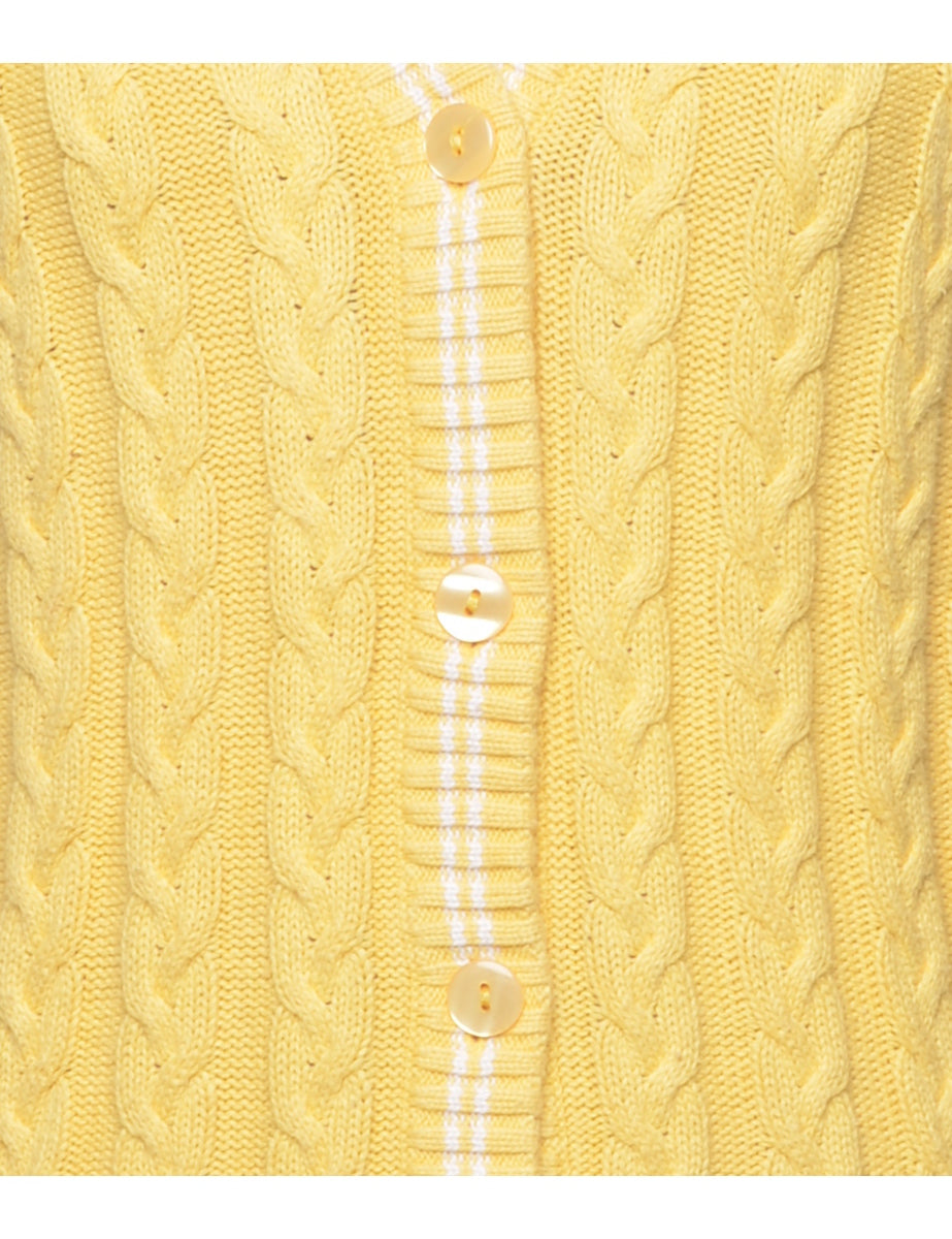 Cable Knit Cardigan - M