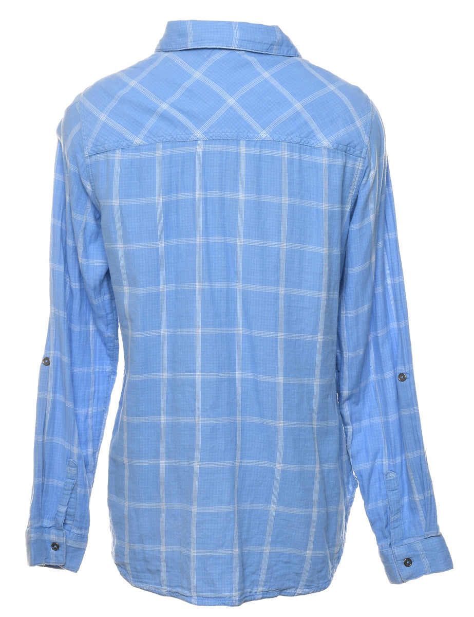 Columbia Blue Checked Shirt - M