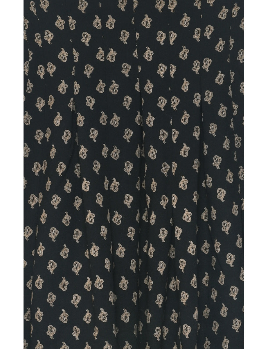 Paisley Print Midi Skirt - S