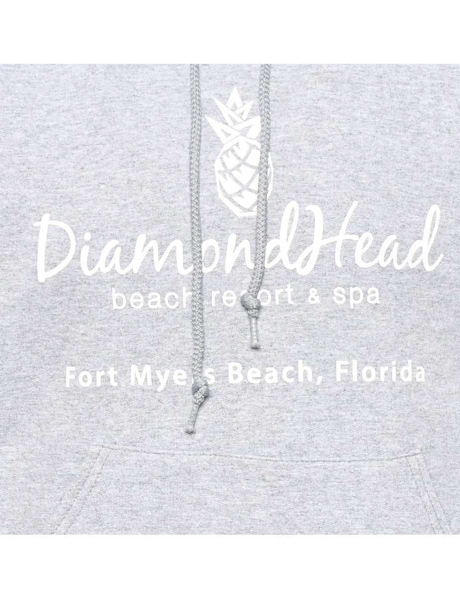 Fort Myers Beach Printed Hoodie - S