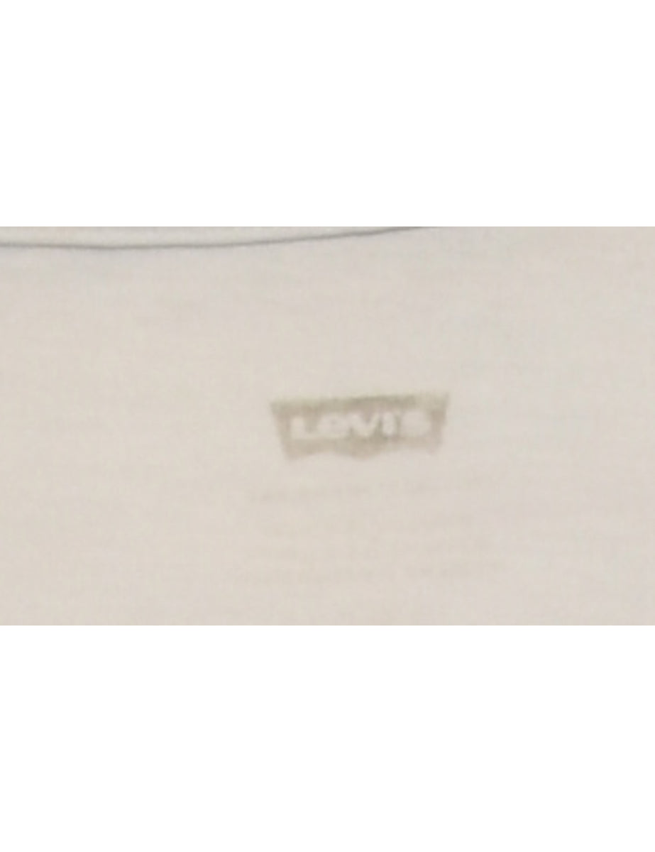 White Levi's Printed T-shirt - M