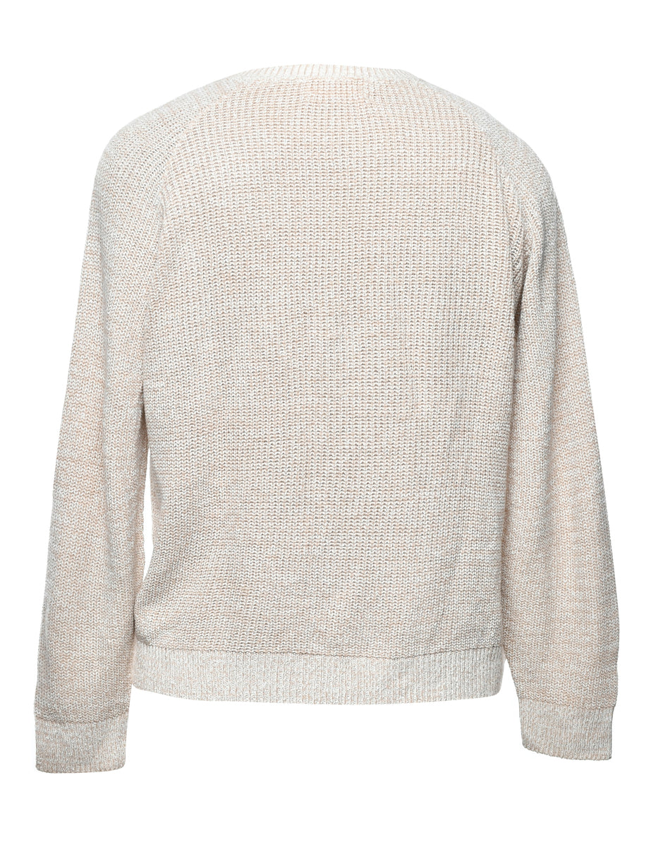 Fine Knit Jumper - L