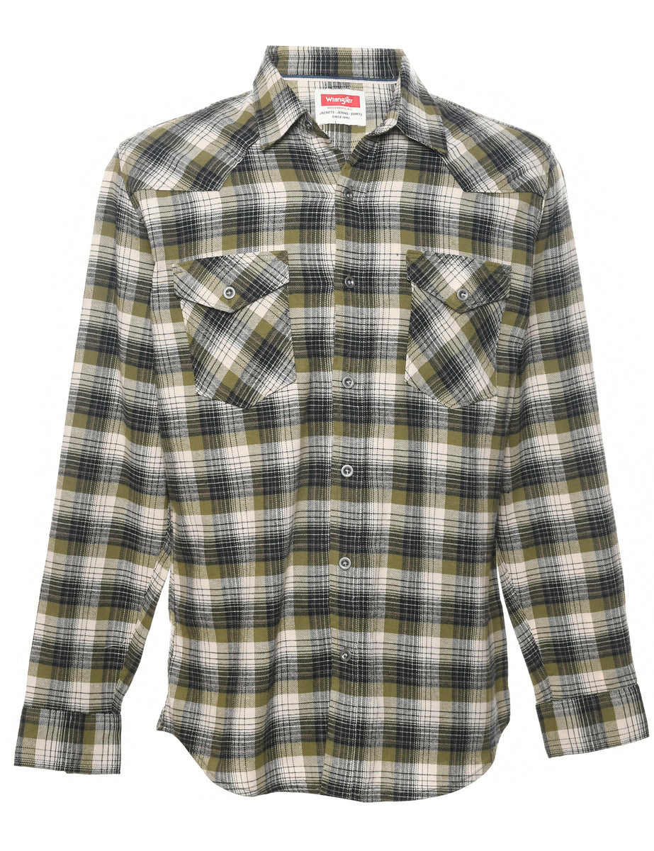 Wrangler Checked Shirt - M