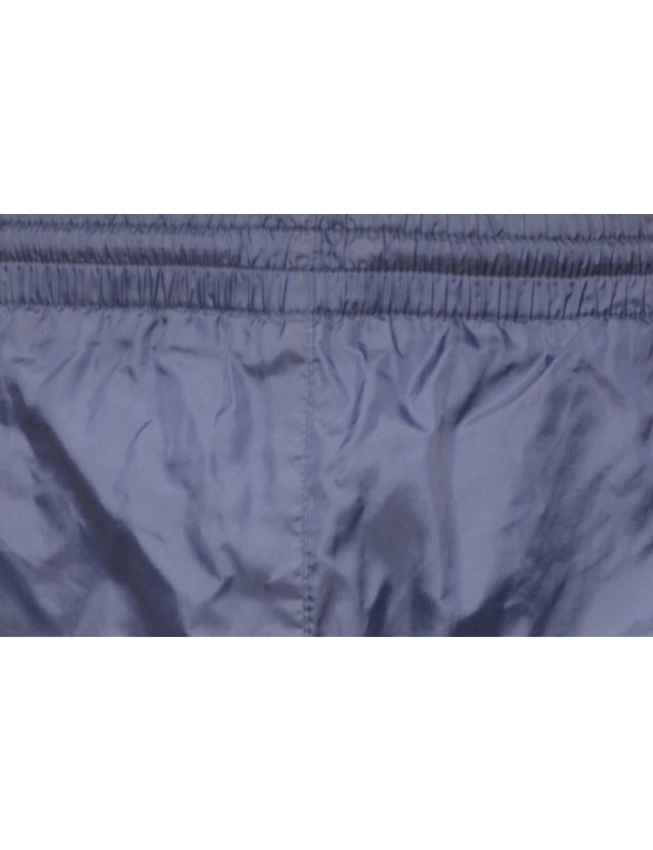Starter Navy Shiny Track Pants - W32 L30
