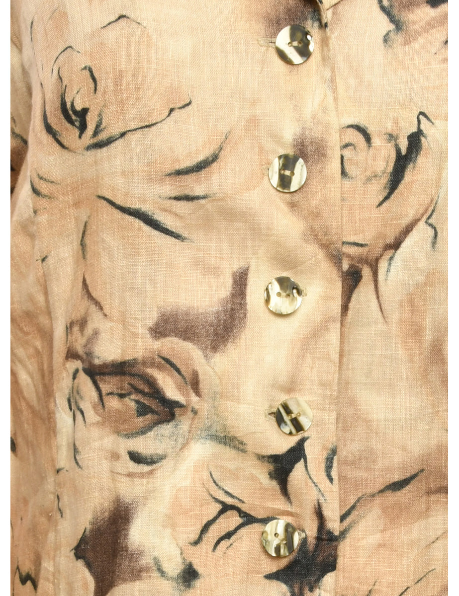 Floral Pattern Jacket - M