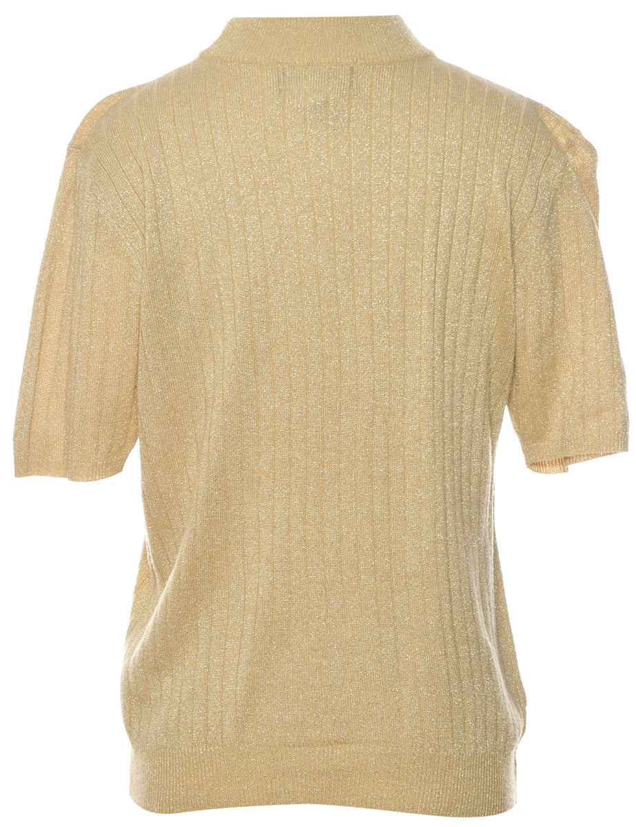 Lurex Thread Pattern Jumper - S