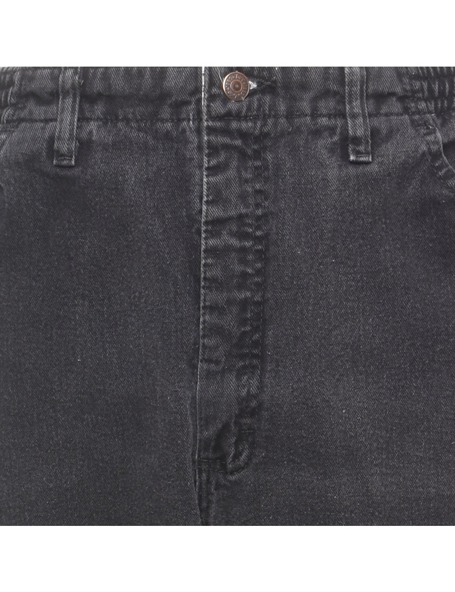 Lee Black Denim Trousers - W35 L30