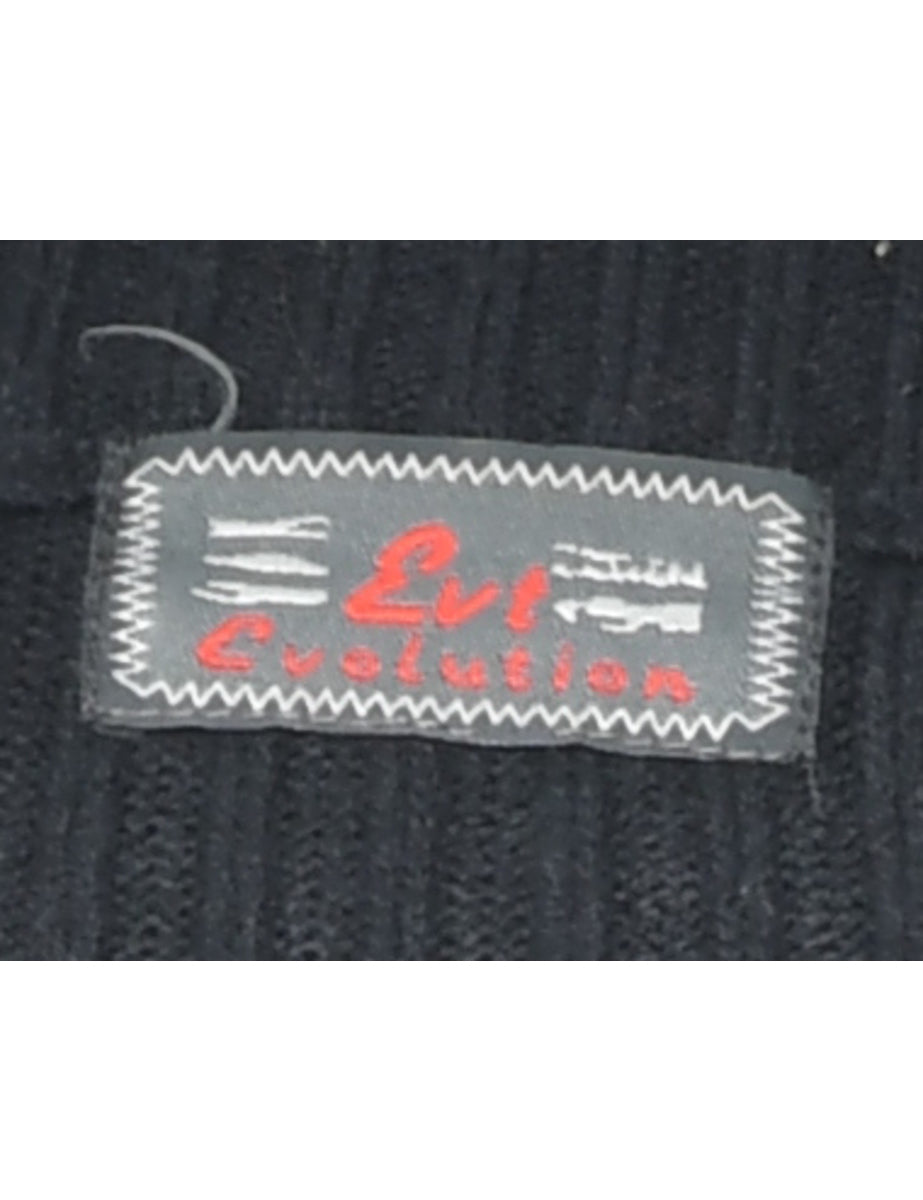 Long Sleeved Black Jumper - L