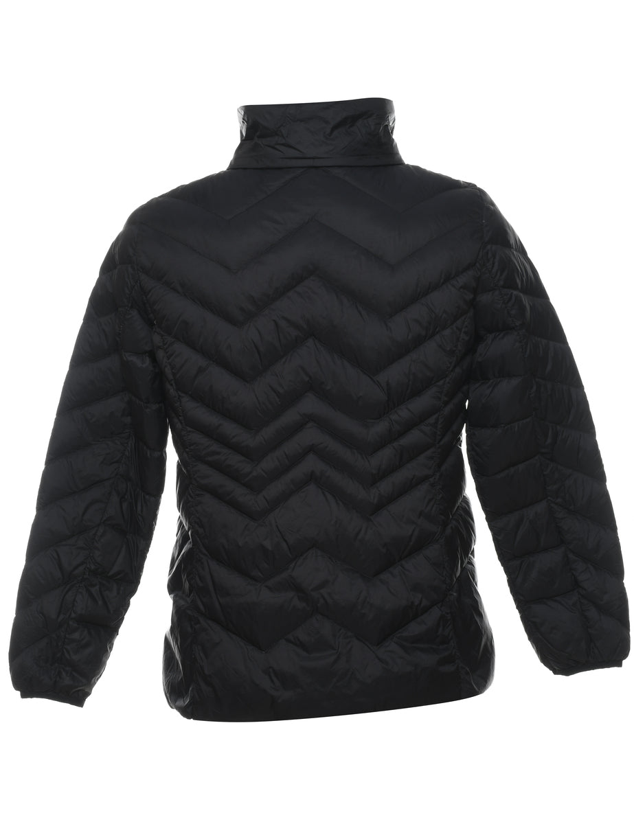 Black Classic Puffer Jacket - L