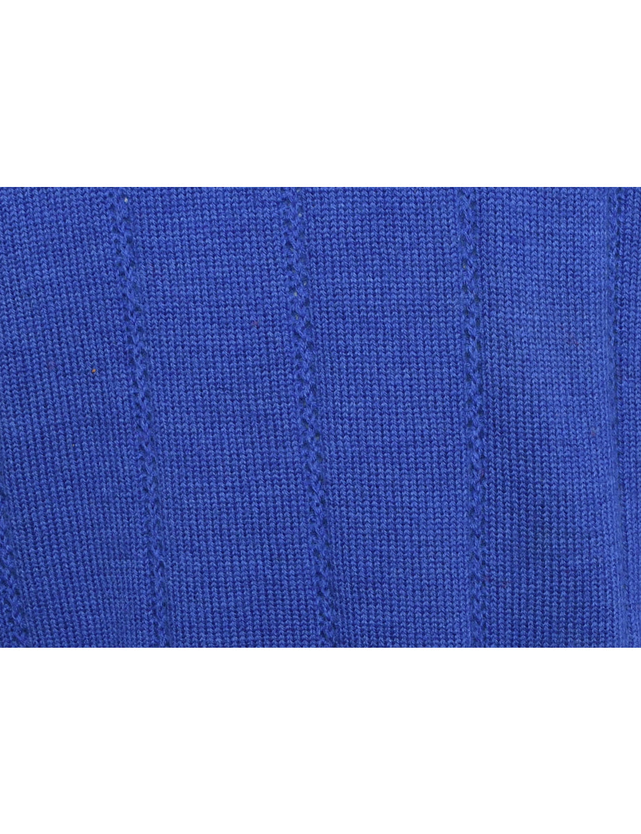 Blue Long Sleeved Jumper - M