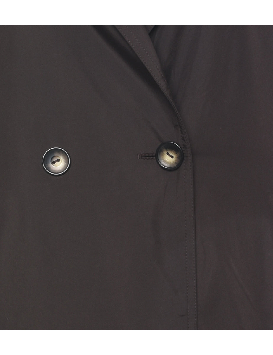 Dark Brown Trench Coat - L