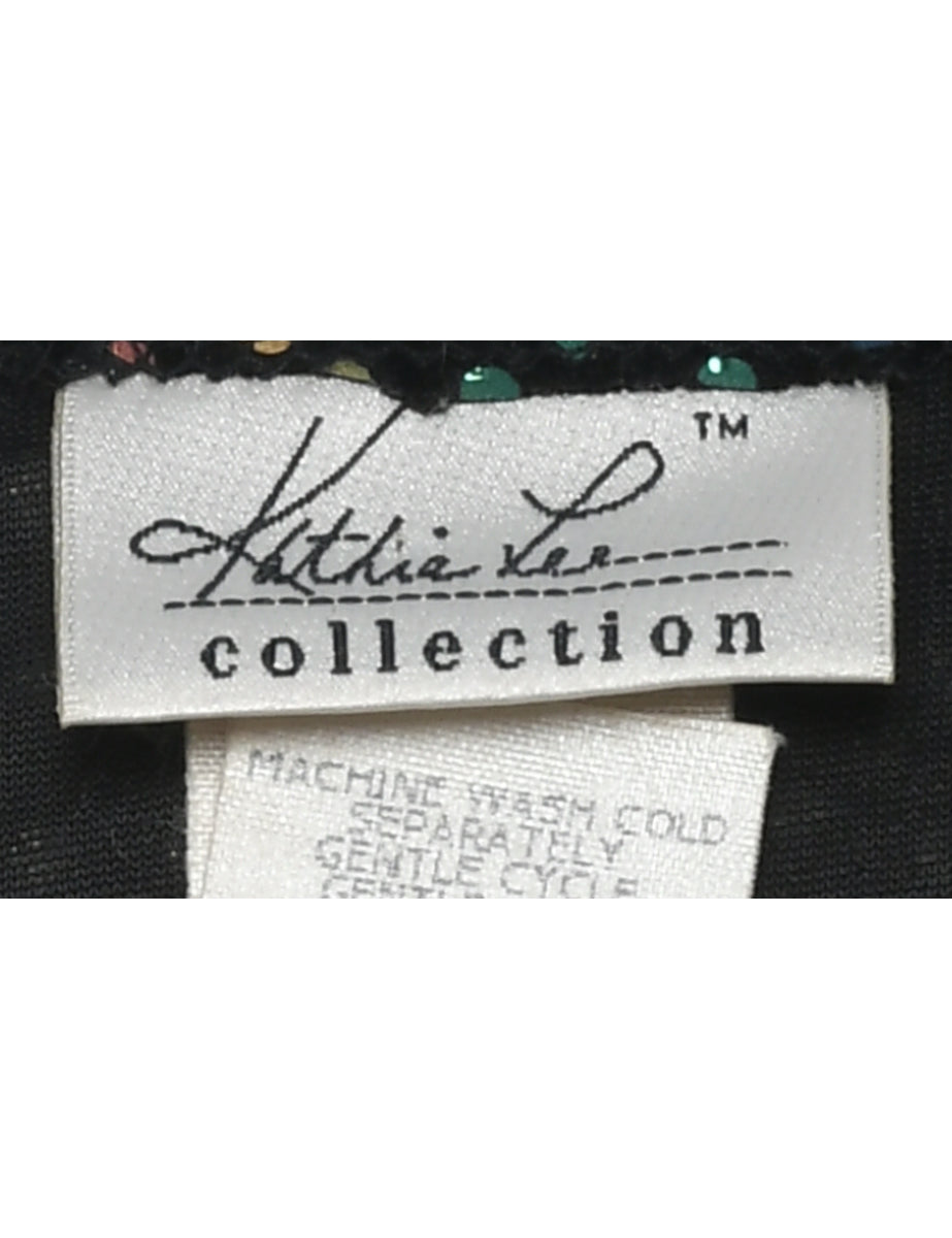 Black Evening Top - M