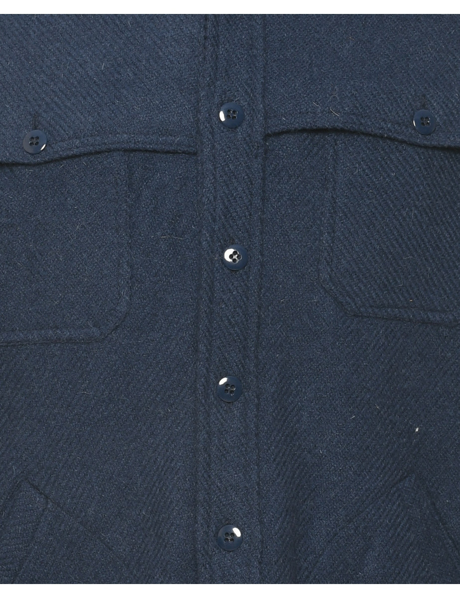 Navy Wool Jacket - M