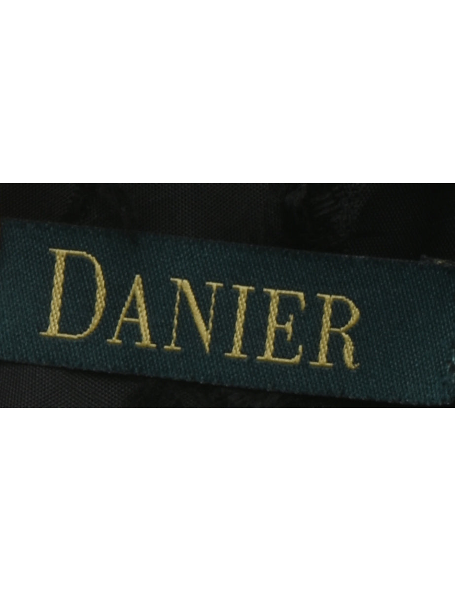Plain Black Suede Trousers - W28 L29