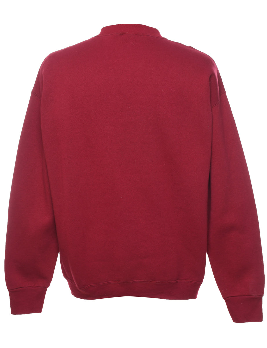 Animal Design Warm Cuddly Christmas Sweatshirt - L