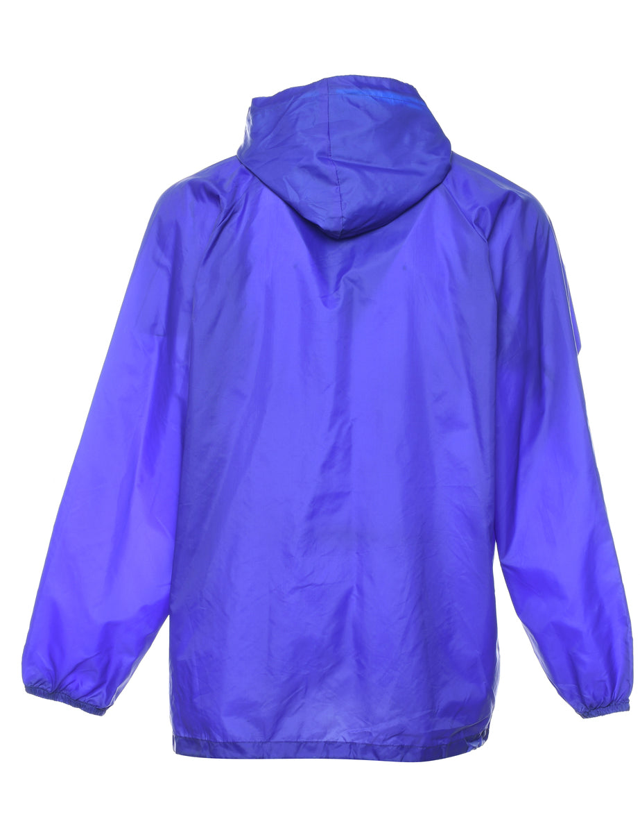 Purple & Blue Contrast Nylon Jacket - M