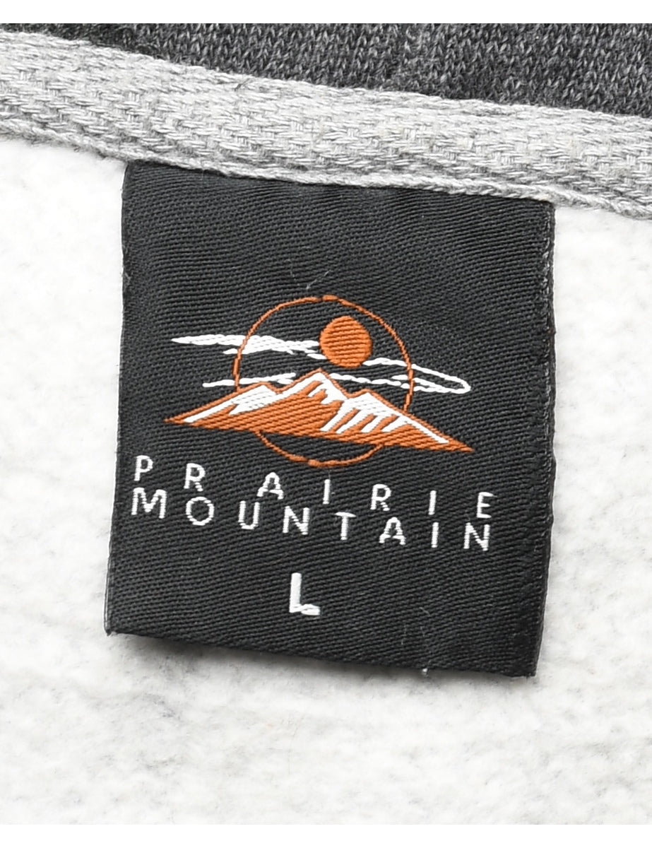 Grey Printed Yellowstone Hoodie - L