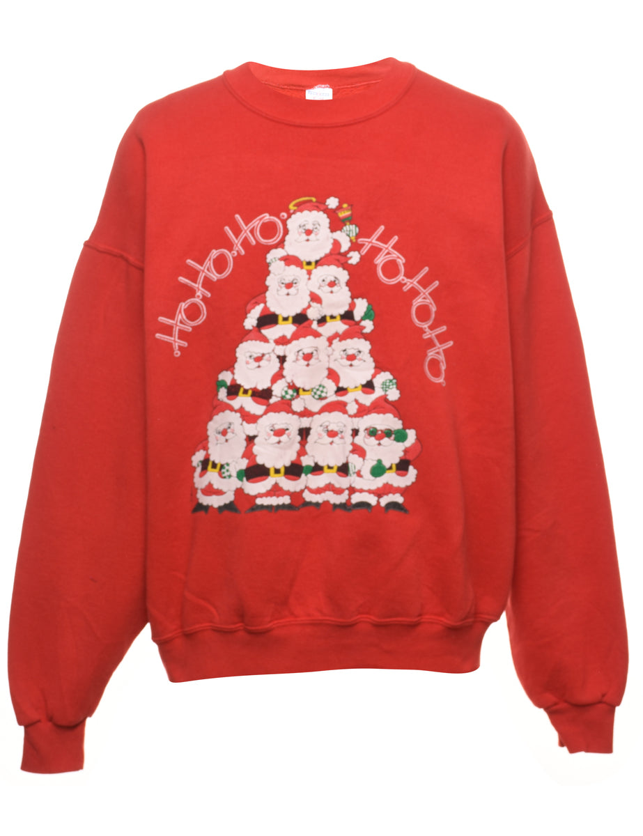 Red Christmas Sweatshirt - L