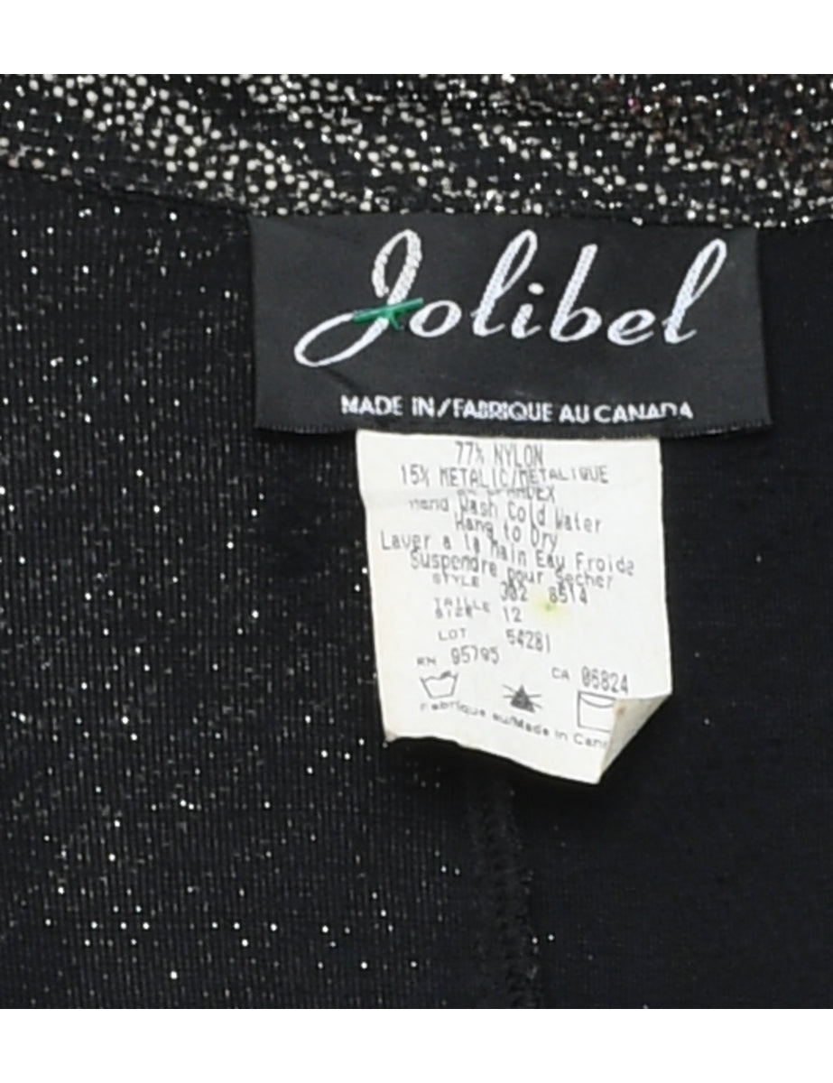 Sparkly Abstract Pattern Evening Jacket - M