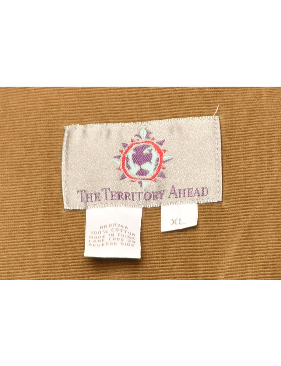 Olive Green The Territory Ahead Corduroy Shirt - XL