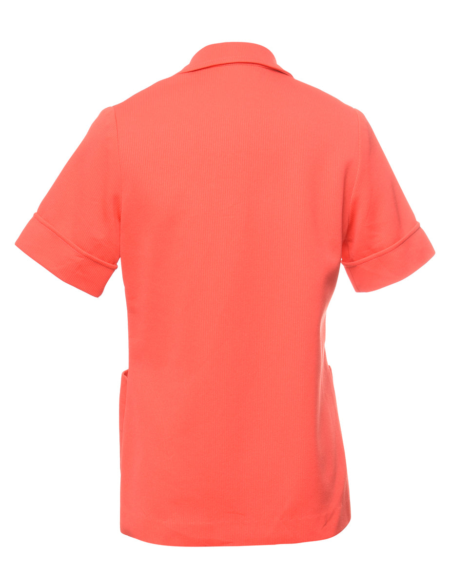 Short Sleeve Red Blazer - S