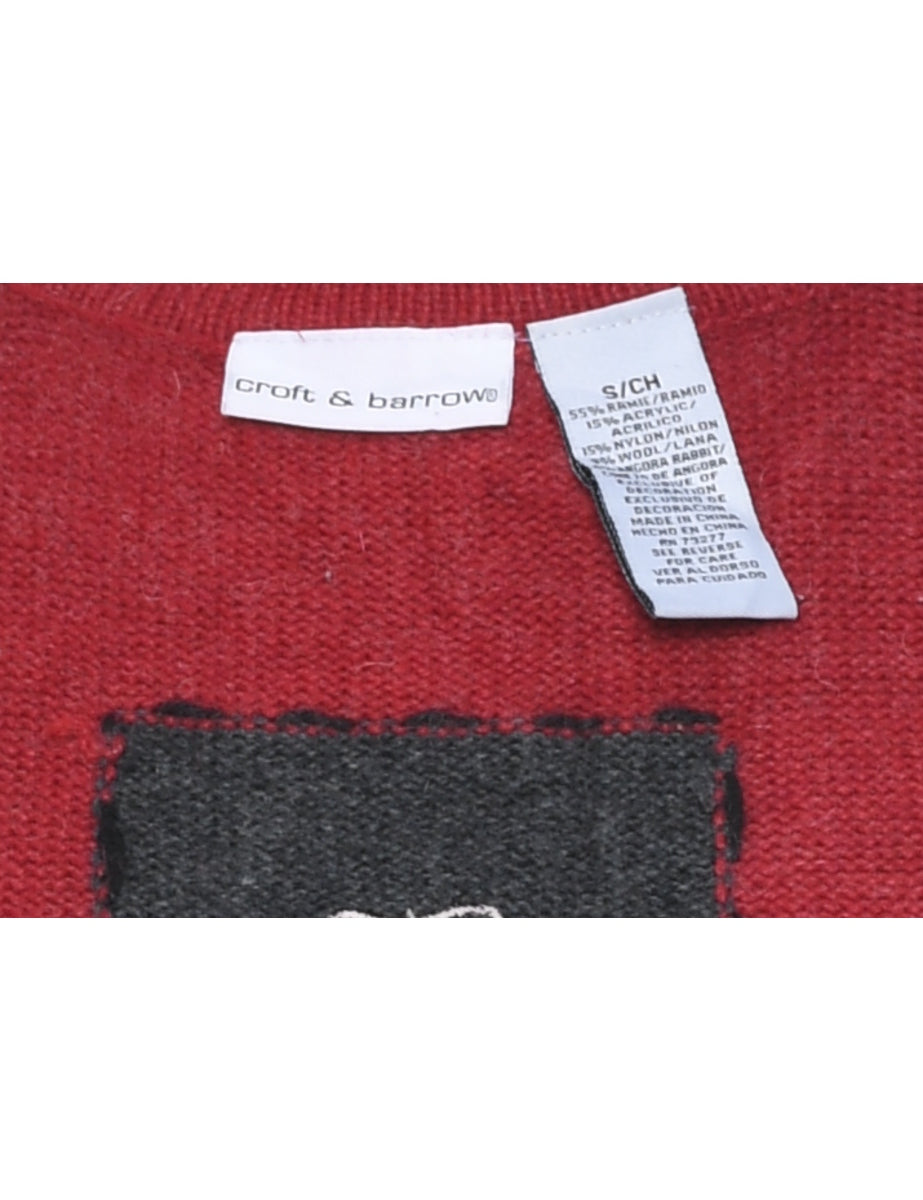 Snowman Christmas Cardigan - S