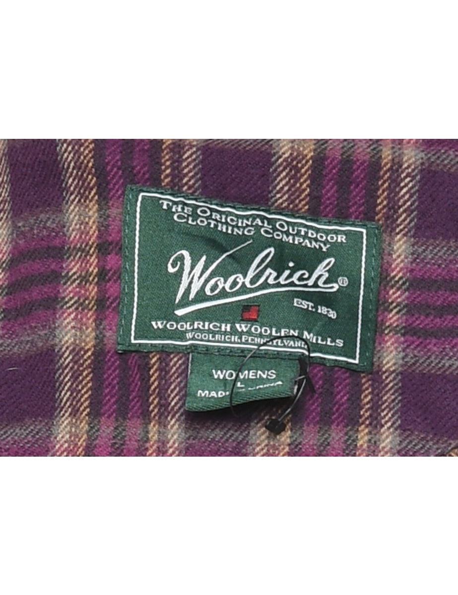 Woolrich Plum Checked Shirt - L
