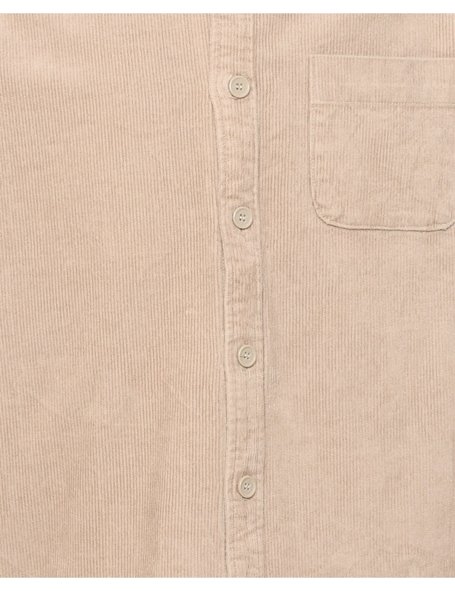 Light Brown Corduroy Shirt - L