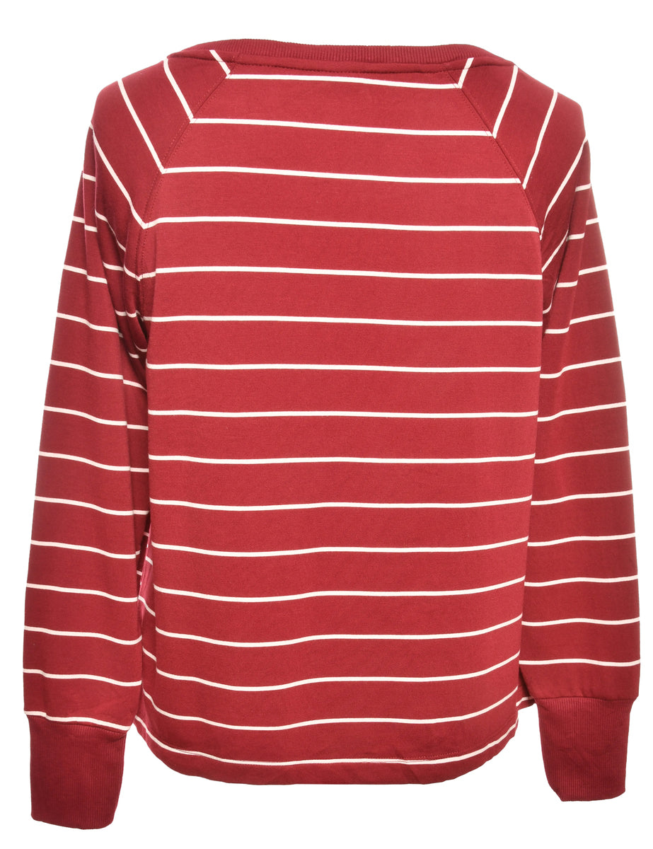 Striped Printed Sweatshirt - L