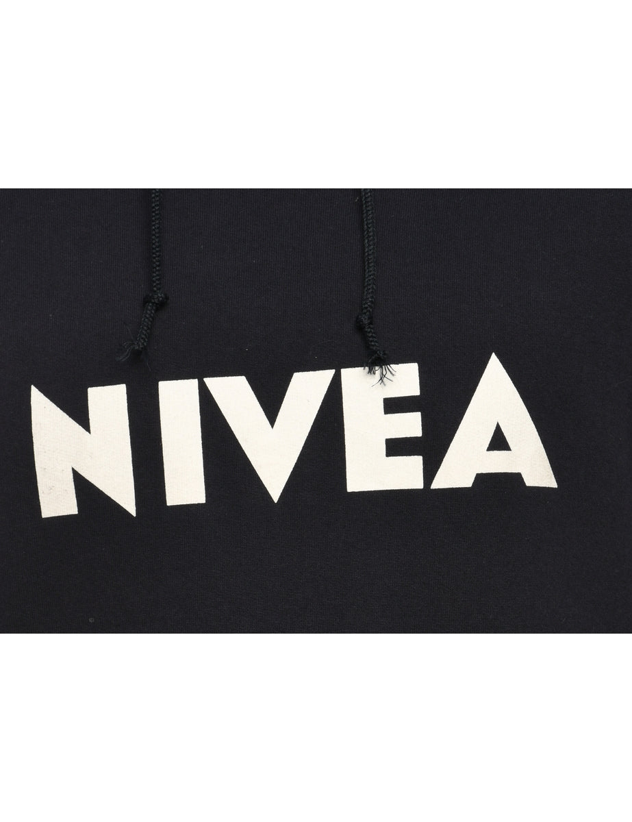 Printed Nivea Navy Sweatshirt - M