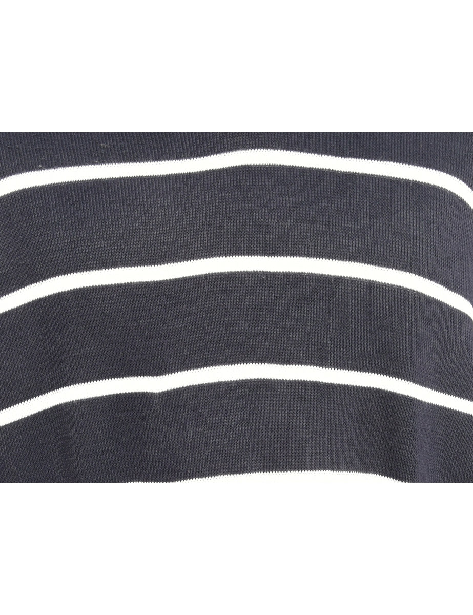 Blue Striped Jumper - M
