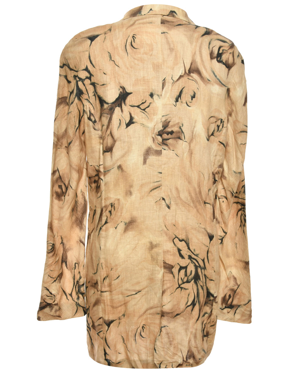 Floral Pattern Jacket - M