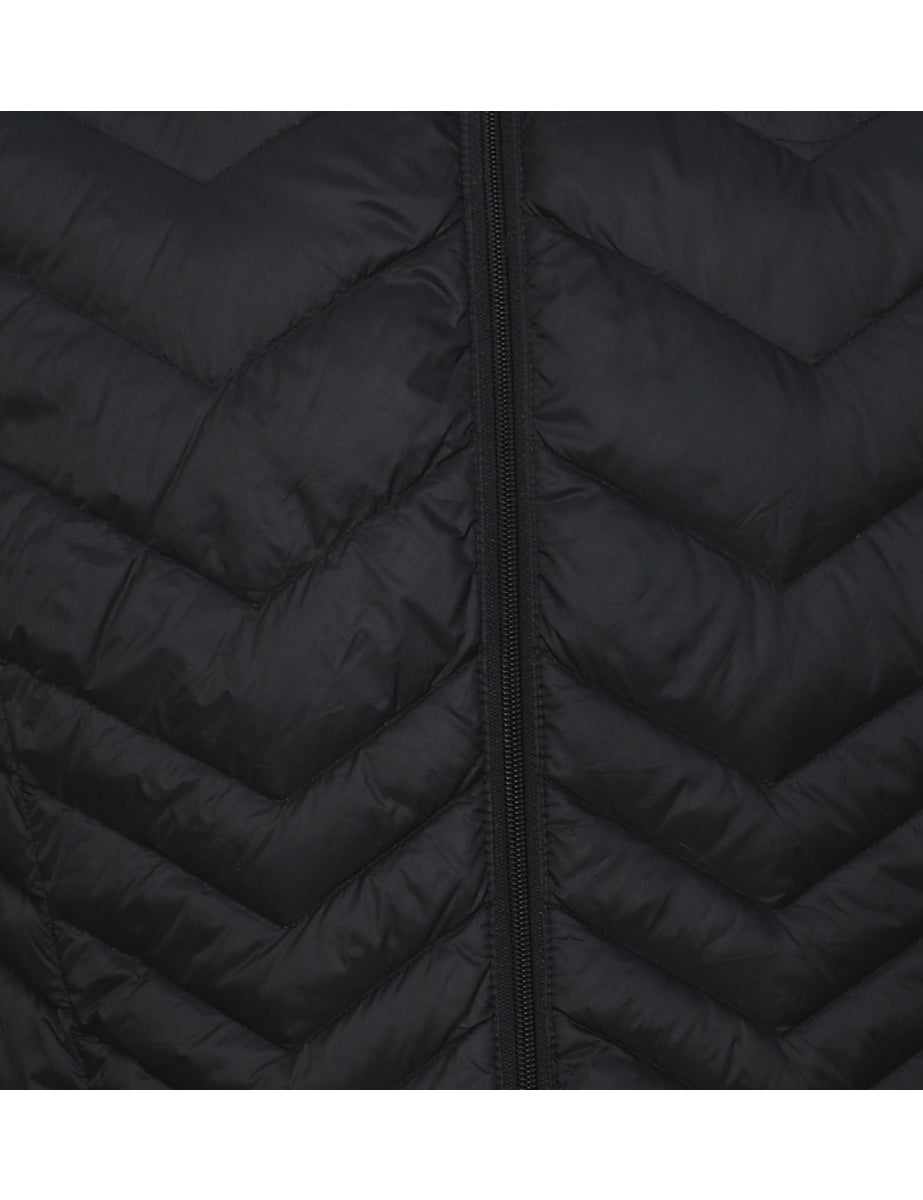 Black Classic Puffer Jacket - L