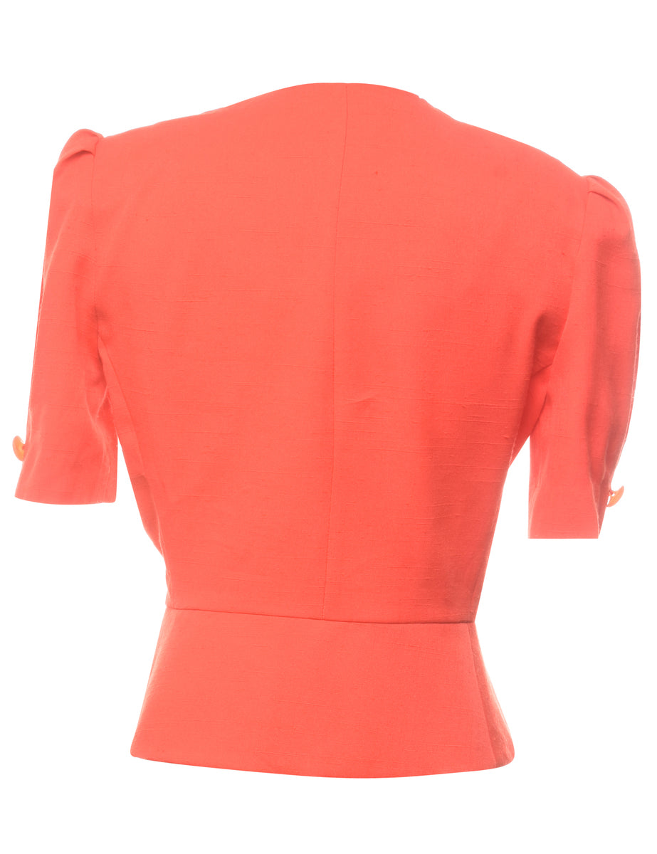 Short Sleeve Red Jacket - M