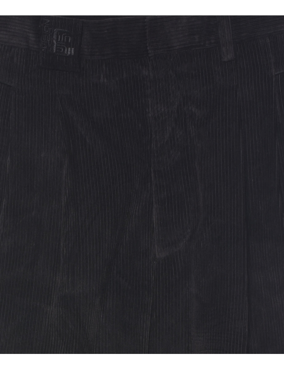 Corduroy Black Trousers - W33 L33