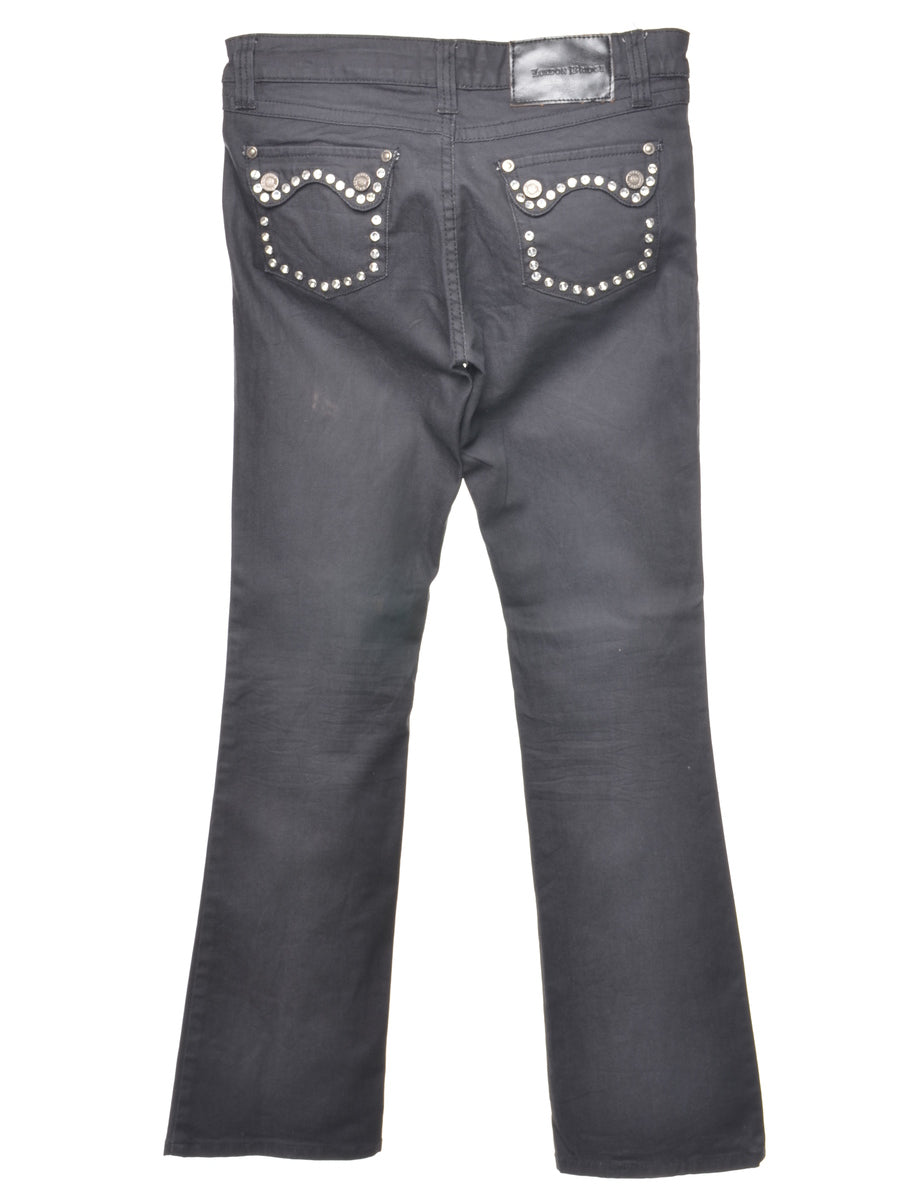 Embellished Straight Fit Jeans - W28 L33
