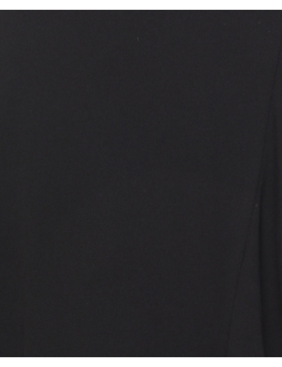 Black & White Contrast Evening Dress - XS