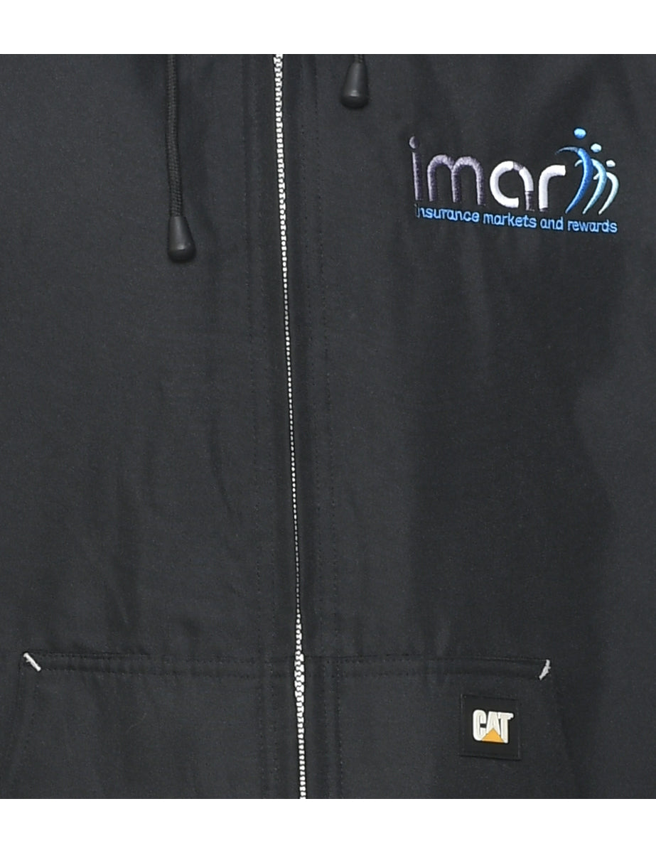 Zip Front Hooded Jacket - M