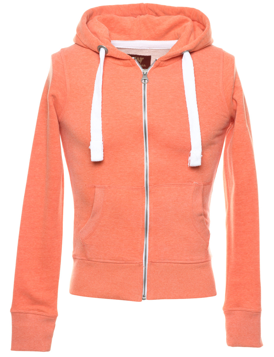 Orange Hooded Sweatshirt - XS