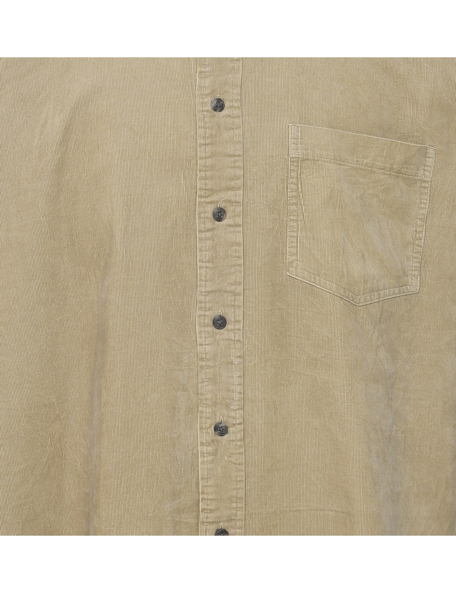 Corduroy Beige Shirt - XL