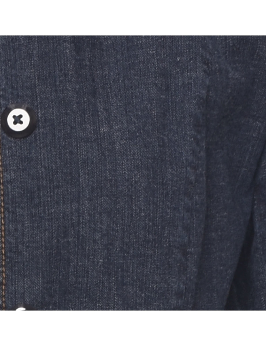 Button Front Denim Jacket - S
