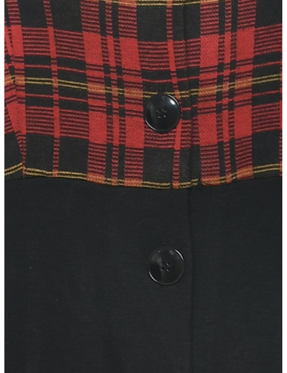 Checked Dress - M